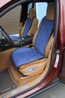 Накидка на сиденье из алькантары RS (синяя) Автопилот