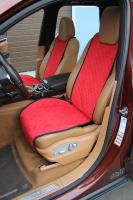 Накидка на сиденье из алькантары RS (красная) Автопилот