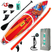 Надувная SUP-доска (сапборд) FunWater 01A Koi (350x83x15 cm)