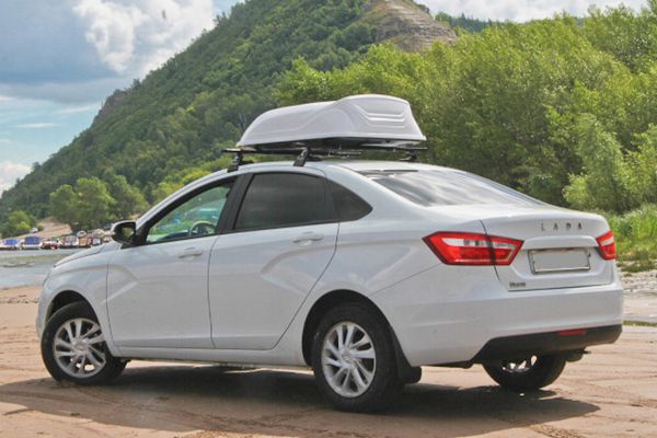 Автобокс на крышу YUAGO LITE 250 л. (1100х840х331) серый
