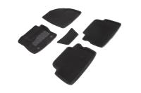 Ворсовые 3D коврики для FORD KUGA II круглый крепеж (2013-2016)