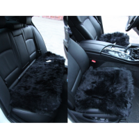 Комплект меховых квадратов с длинным ворсом черный (Автопилот)