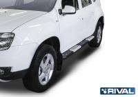 Алюминиевые пороги Nissan Terrano 2014-