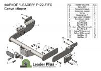 Фаркоп для Ford Transit фургон (2014-н.в.) «ЛидерПлюс