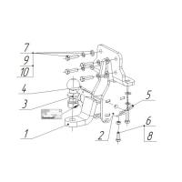 Фаркоп (ТСУ) на Toyota Land Cruiser Prado J120 (2002-2009) Bosa