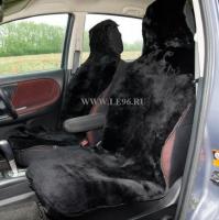 Накидка из овечьей шерсти черная