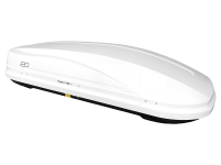 Автобокс на крышу Магнум 390 белый карбон (1850х840х420) Быстросъем