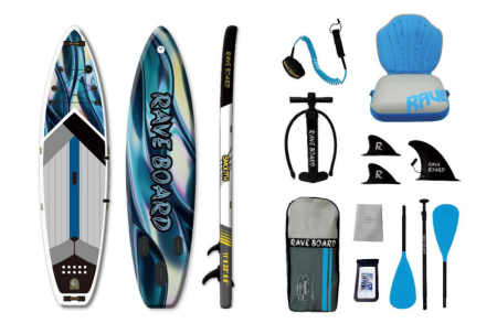 Надувная SUP-доска (сапборд) Rave Board Smooth (335x83x15 cm)