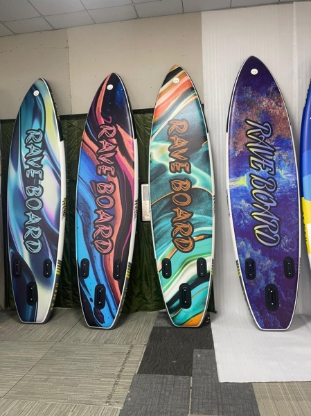 Надувная SUP-доска (сапборд) Rave Board Mix (335x83x15 cm)