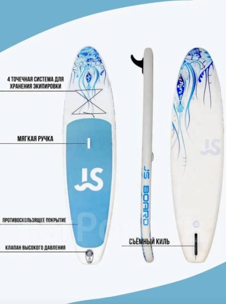 Надувная SUP-доска (сапборд) JS Meduza 11'0" 335x81x15 см, полный комплект, JF335