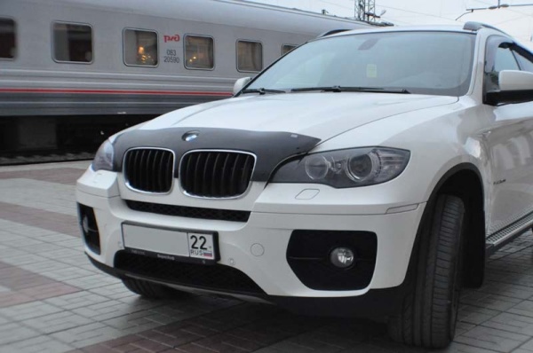 Дефлектор капота BMW X5 (2007-2013) / BMW Х6 (2007-2014) "SIM"