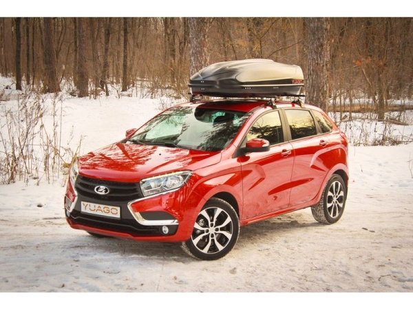 Автобокс на крышу YUAGO AVATAR 460 л. (1860х860х460) черный