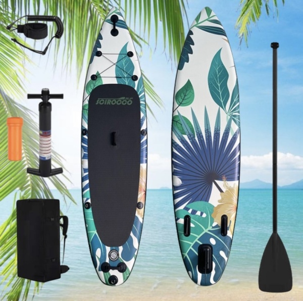 Надувная SUP-доска (сапборд) JS Scirocco Palm 10'6" 320x81x15 см, полный комплект, LE320