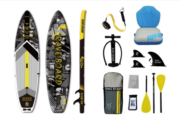 Надувная SUP-доска (сапборд) Rave Board Splash (335x83x15 cm)