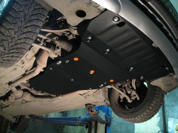 Защита картера Mercedes W203 С240 (3 части) (2000-2007) 2.4 Alfeco
