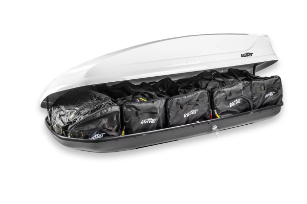 Автобокс на крышу Koffer A440 белый глянец (1860х860х420)