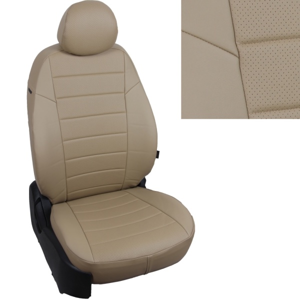 Модельные Авточехлы для Chery QQ6 с 2006 г.в. Автопилот Темно Бежевый