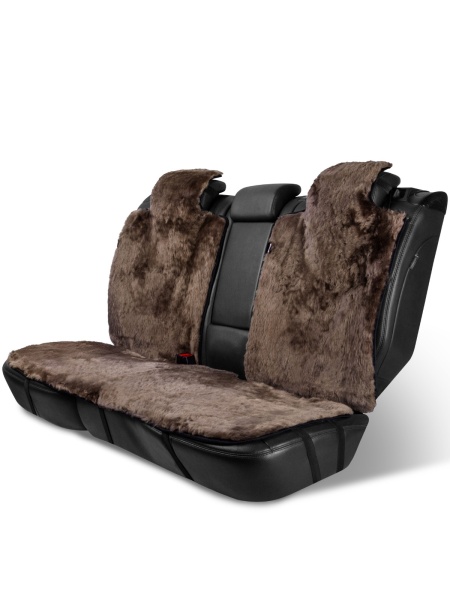 Меховые накидки на сиденья Капучино комплект (Россия)