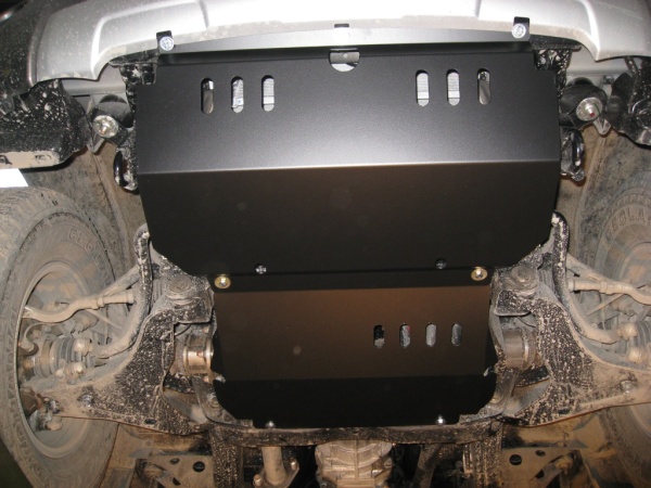 Защита картера Mitsubishi L-200 (4 части) (2015-н.в.) Alfeco