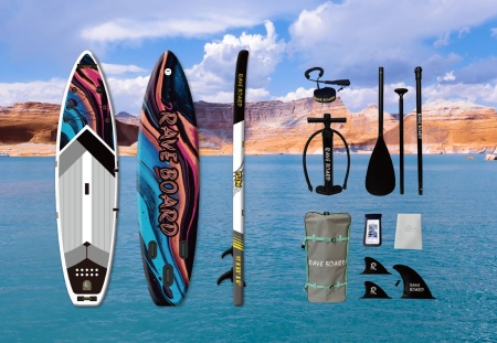 Надувная SUP-доска (сапборд) Rave Board Flow (335x83x15 cm)
