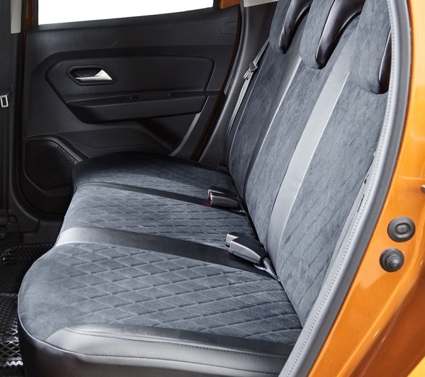 Авточехлы из алькантары Ромб для LADA X-Ray 40/60 (2015-н.в.) "Seintex"