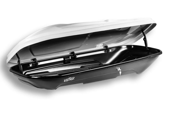Автобокс на крышу Koffer S480 белый глянец (2090х860х390)