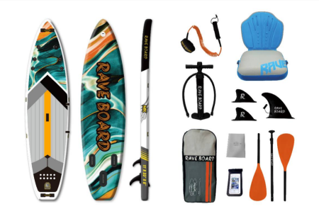 Надувная SUP-доска (сапборд) Rave Board Mix (335x83x15 cm)