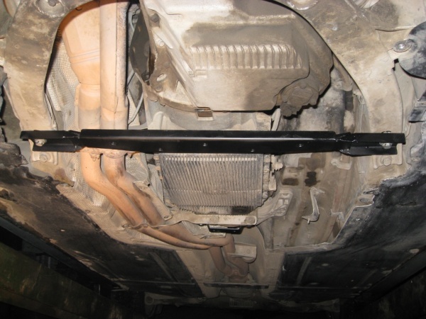 Защита картера BMW 5-й серии E60 (3 части) (2003-2010) V-2,0; 2,2; 2,3; 3,0 Alfeco