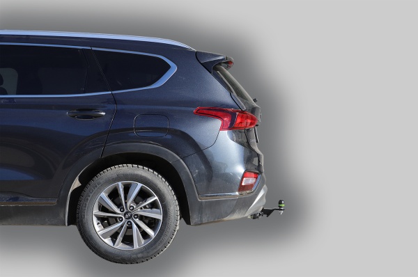 Фаркоп для Hyundai Santa Fe дизель (без электрики) (2018-2020) «ЛидерПлюс»