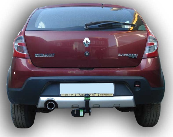 Фаркоп для Renault Sandero Stepway B90 (без электрики) (2008-2014) «ЛидерПлюс»