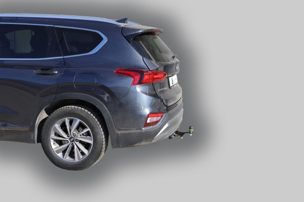 Фаркоп для Hyundai Santa Fe дизель (без электрики) (2018-2020) «ЛидерПлюс»