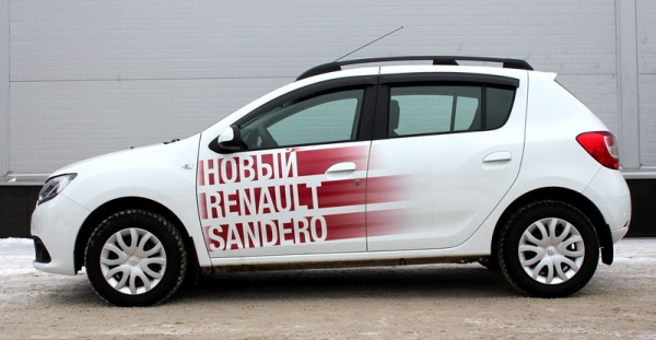 Рейлинги на крышу Renault Sandero (2014-н.в.)