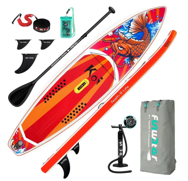 Надувная SUP-доска (сапборд) FunWater 01A Koi (350x83x15 cm)