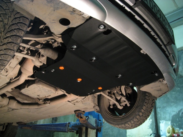 Защита картера Mercedes W203 С240 (3 части) (2000-2007) 2.4 Alfeco