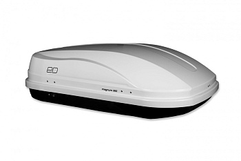 Автобокс на крышу Магнум 350 белый глянец (1400х900х420) Быстросъем