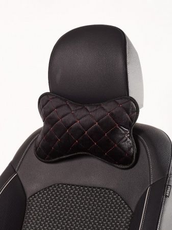 Подушка под шею из велюра