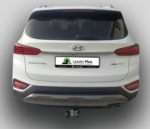 Фаркоп для Hyundai Santa Fe дизель (без электрики) (2018-2020) «ЛидерПлюс»