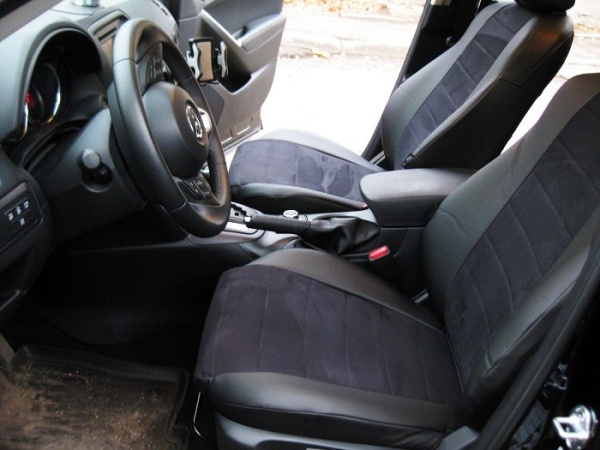 Авточехлы из алькантары Волга SIBER (2007-2010) "Автопилот"