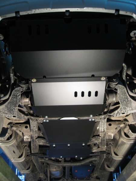 Защита картера Mitsubishi L-200 (4 части) (2015-н.в.) Alfeco