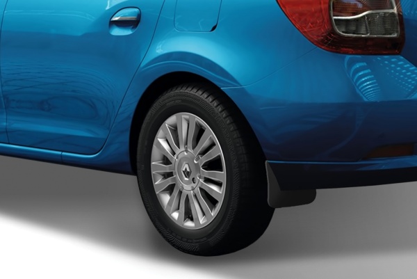Брызговики задние для Renault Logan (2004-н.в) установка без подкрылок
