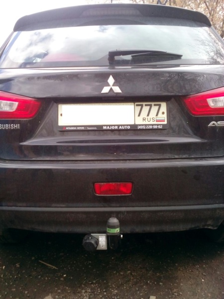 Фаркоп для Mitsubishi ASX (без электрики) (2010-н.в.) «ЛидерПлюс»
