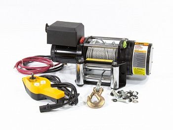 Лебедка автомобильная электрическая LB-2000, 2,2 т, 3,2 кВт, 12 В Denzel