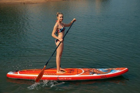 Надувная SUP-доска (сапборд) FunWater 01A Koi (350x83x15 cm)
